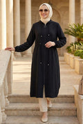 Hooded Black Modest Cape 15471S